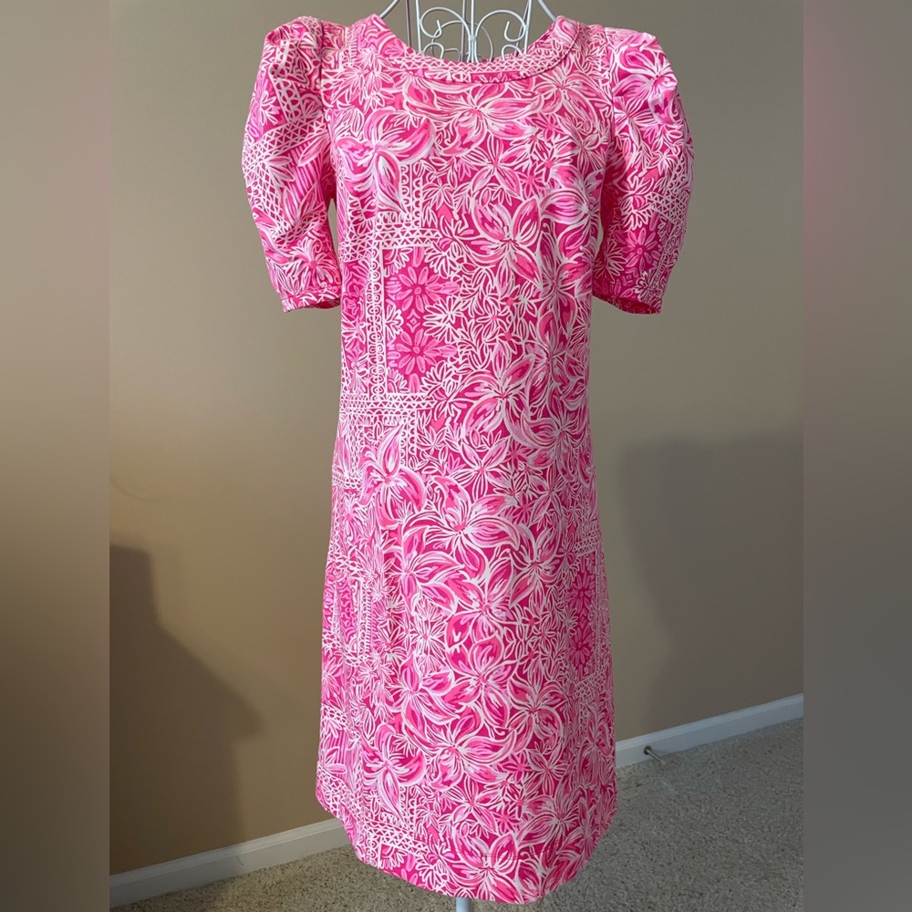 Lilly Pulitzer Harriet Dress pink and white in size XS